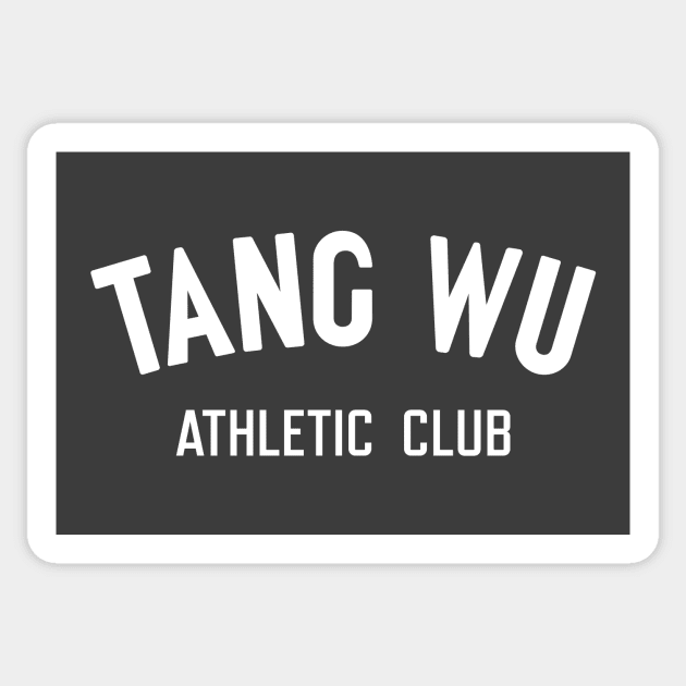 Tang Wu - Athletic Club (Original - Dark - Back) Sticker by jepegdesign